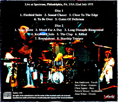 Yes/PA,USA 7.22.1975