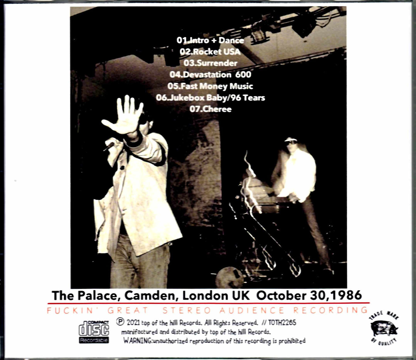 Suicide/London,UK 1986