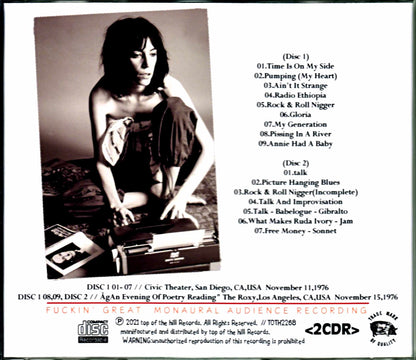 Patti Smith Group/CA,USA 1976 2Days
