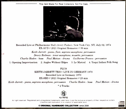 Keith Jarrett American Quartet,Cuilherme Franco/NY,USA 1974 & more
