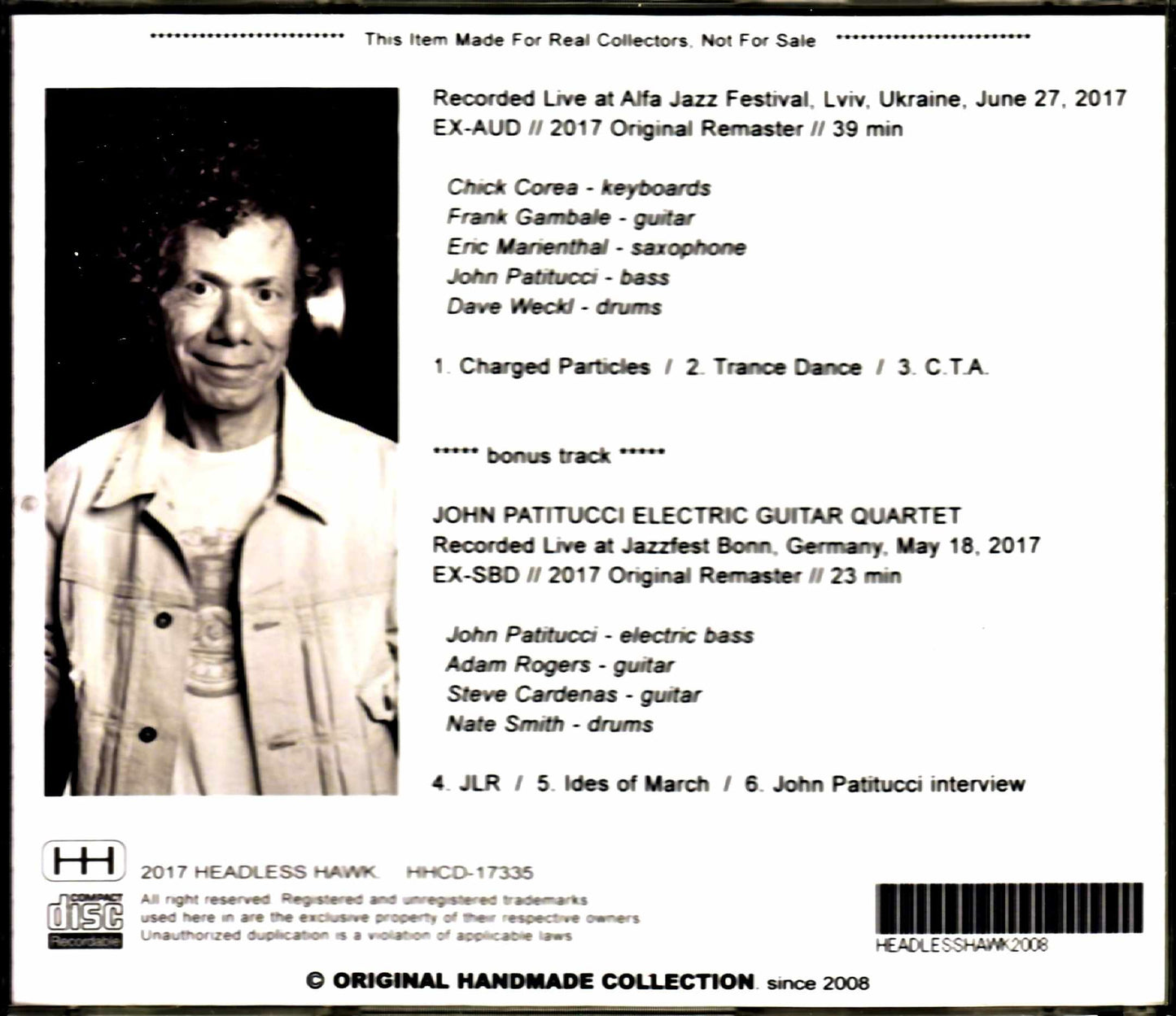 Chick Corea Elektric Band, John Patitucci/Ukraine 2017 & more