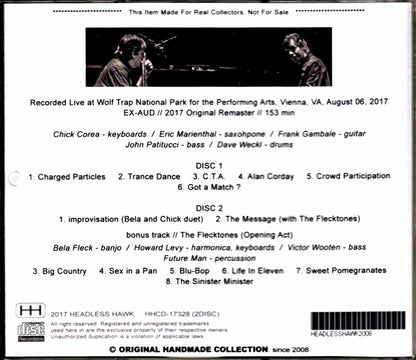 Chick Corea Elektric Band, Bela Fleck/Va 2017 & more