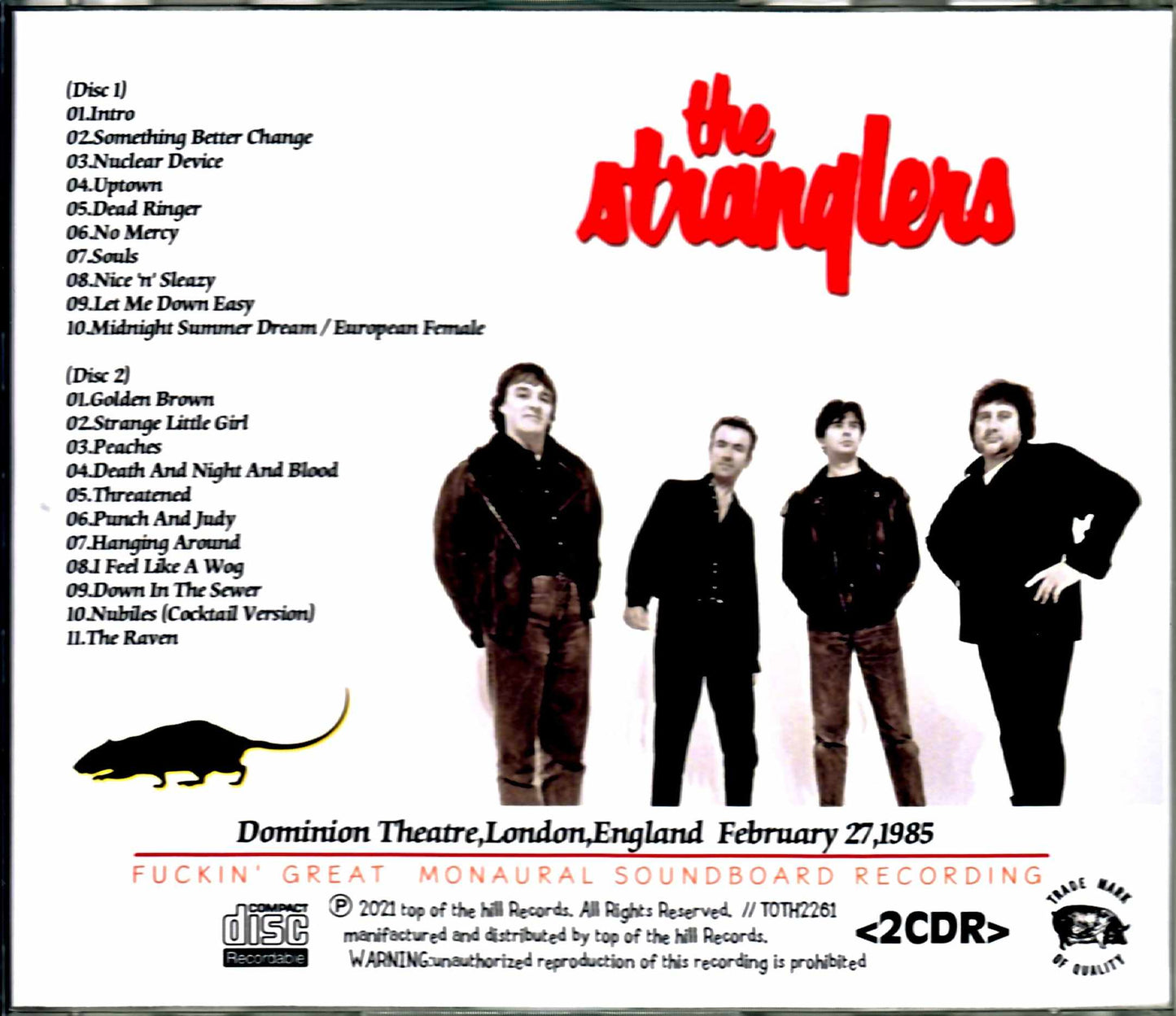 Stranglers/London,UK 2.27.1985