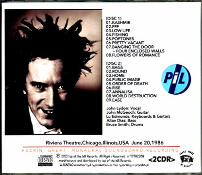 P.I.L. Public Image Ltd./IL, USA 1986