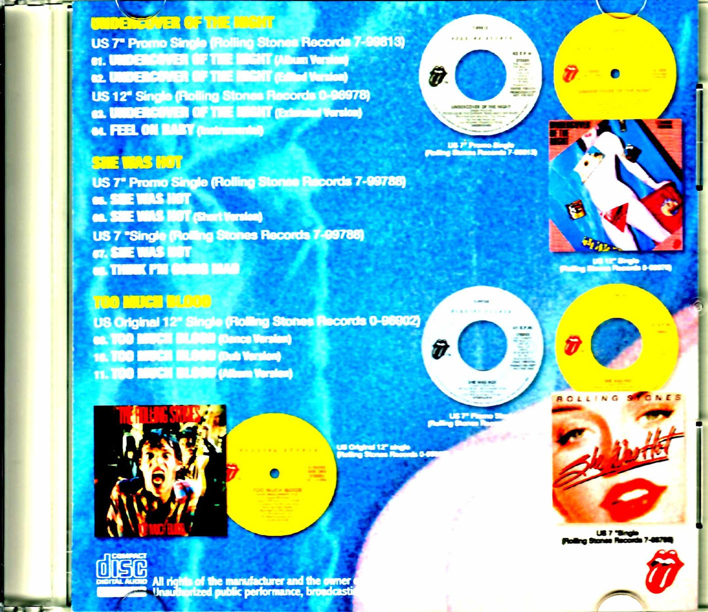 Rolling Stones/Undercover US Singles Edition