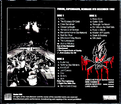 Metallica/Denmark 1992