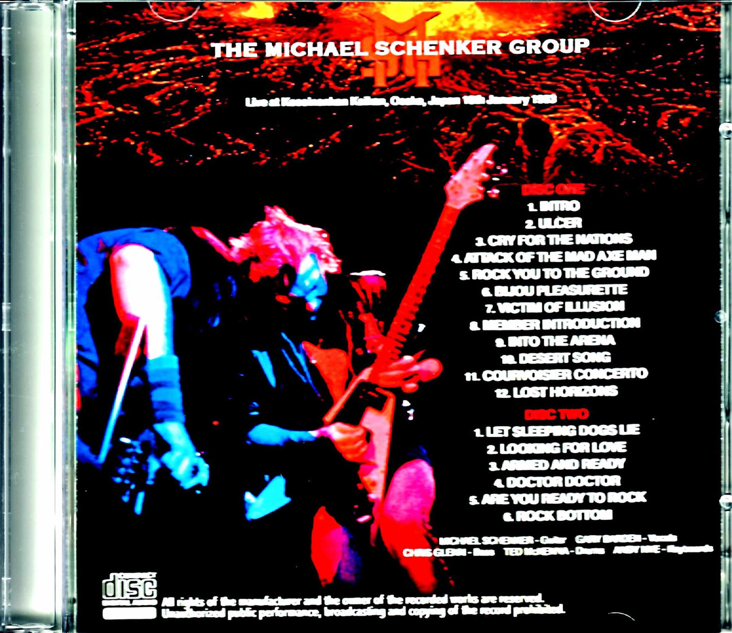 Michael Schenker/Osaka,Japan 1.18.1983