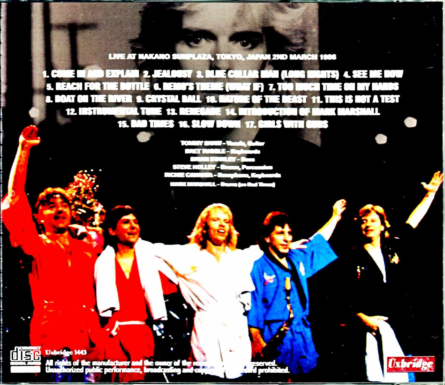 Tommy Shaw/Tokyo,Japan 3.2.1986