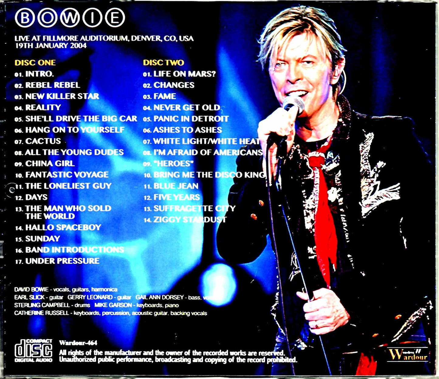 David Bowie/CO,USA 2004