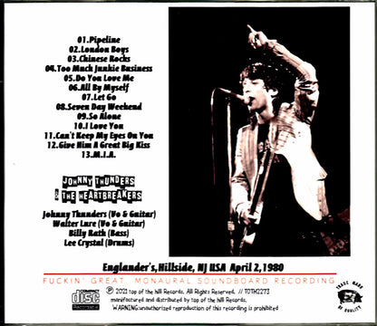 Johnny Thunders & the Heartbreakers/NJ, USA 1980