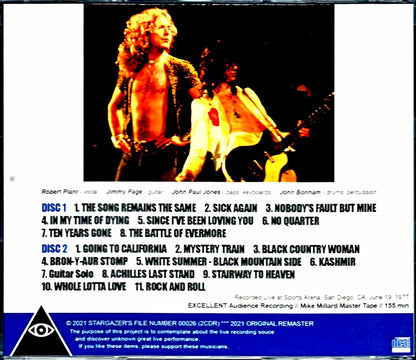 Led Zeppelin/CA,USA 6.19.1977 Mike Millard Flashed Tapes