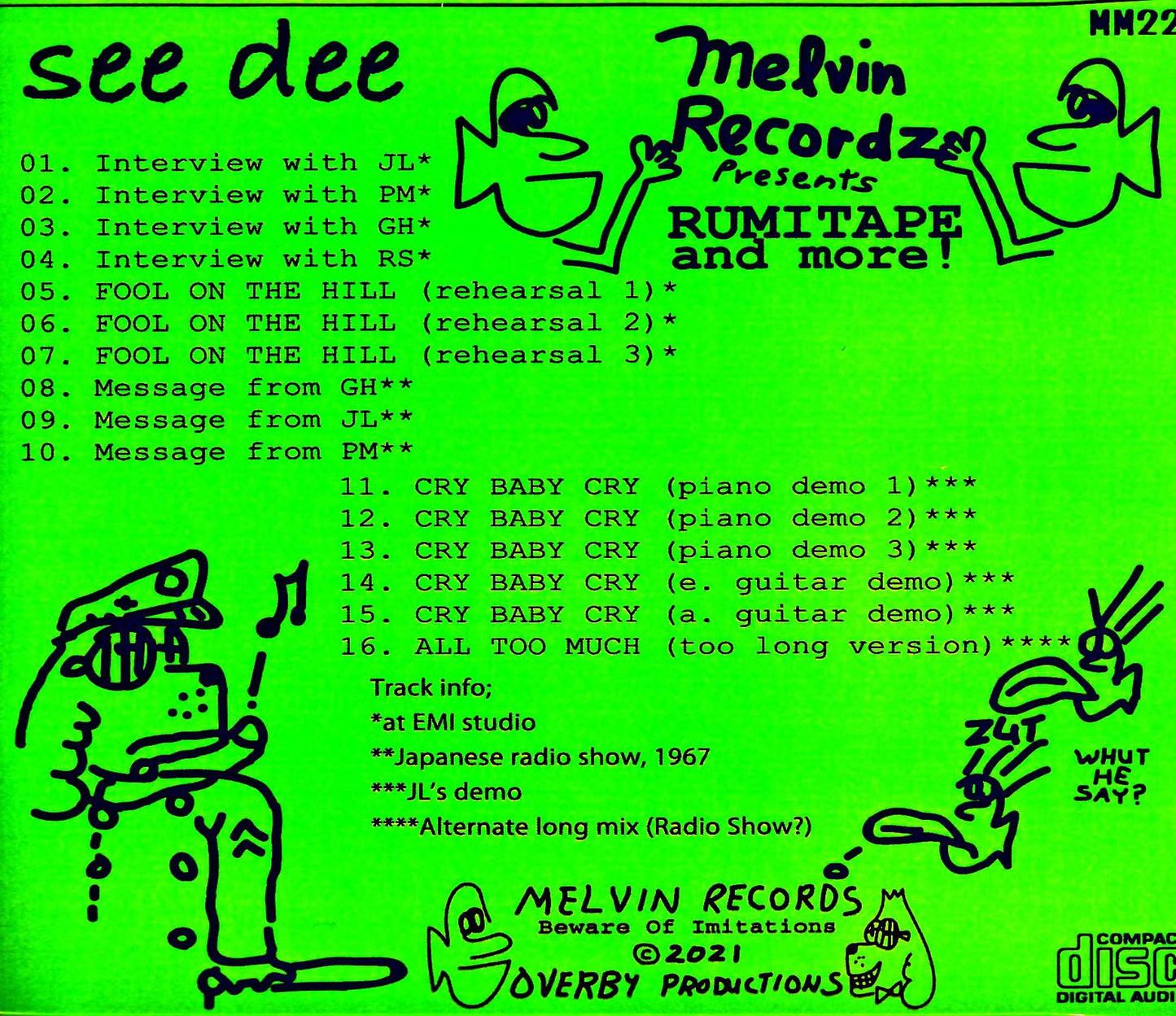 Beatles/Rumi Tape & more