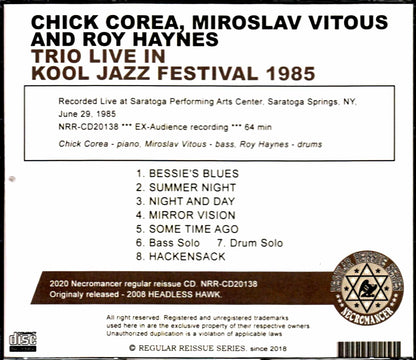 Chick Corea,Miroslav Vitous/NY,USA 1985