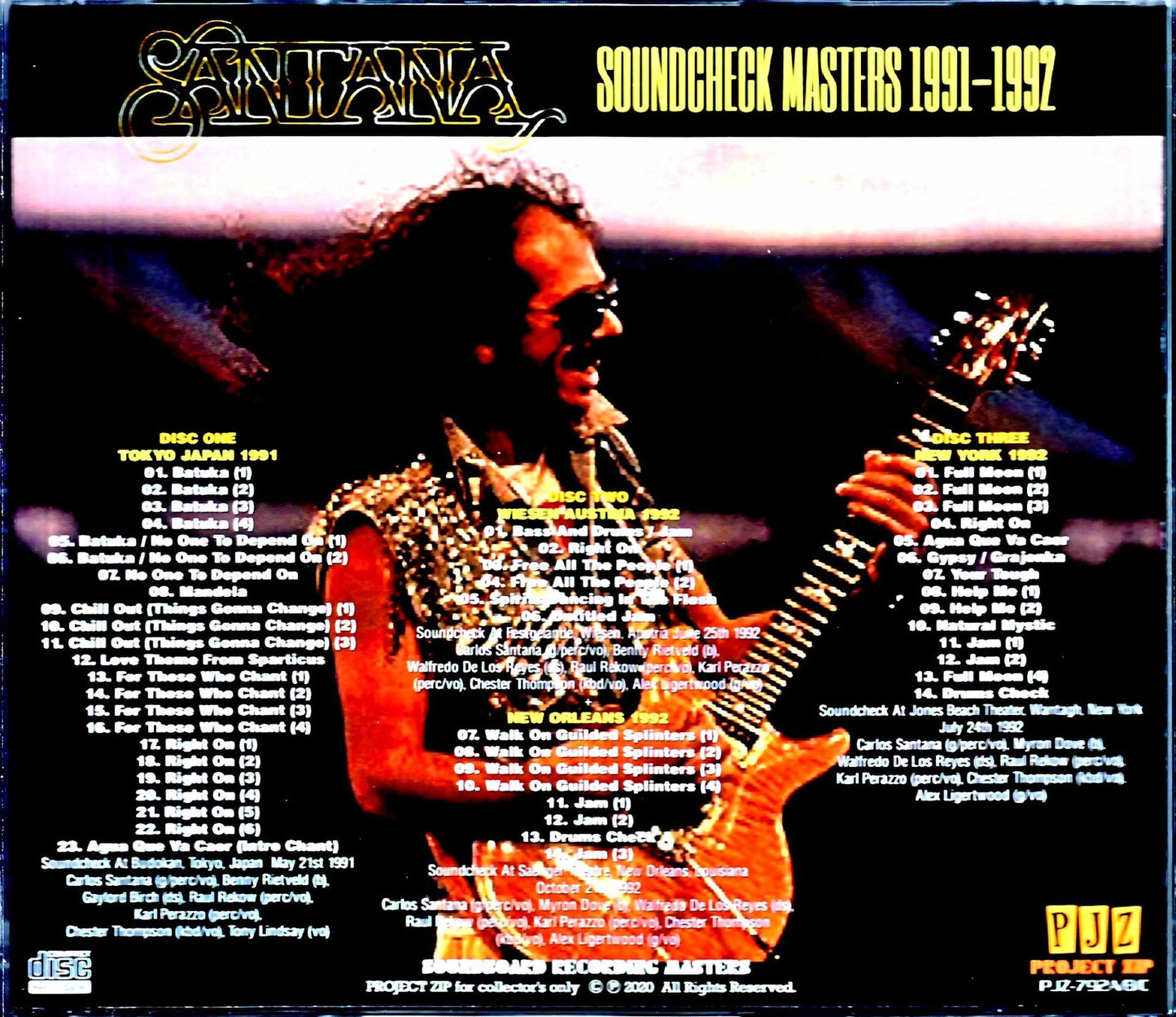 Santana/Soundcheck Rehearsals 1991-1992