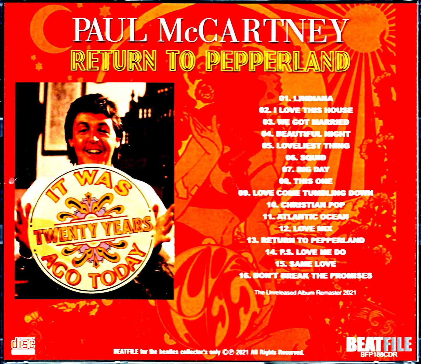 Paul McCartney/Return to Pepperland Unreleased Album 1987