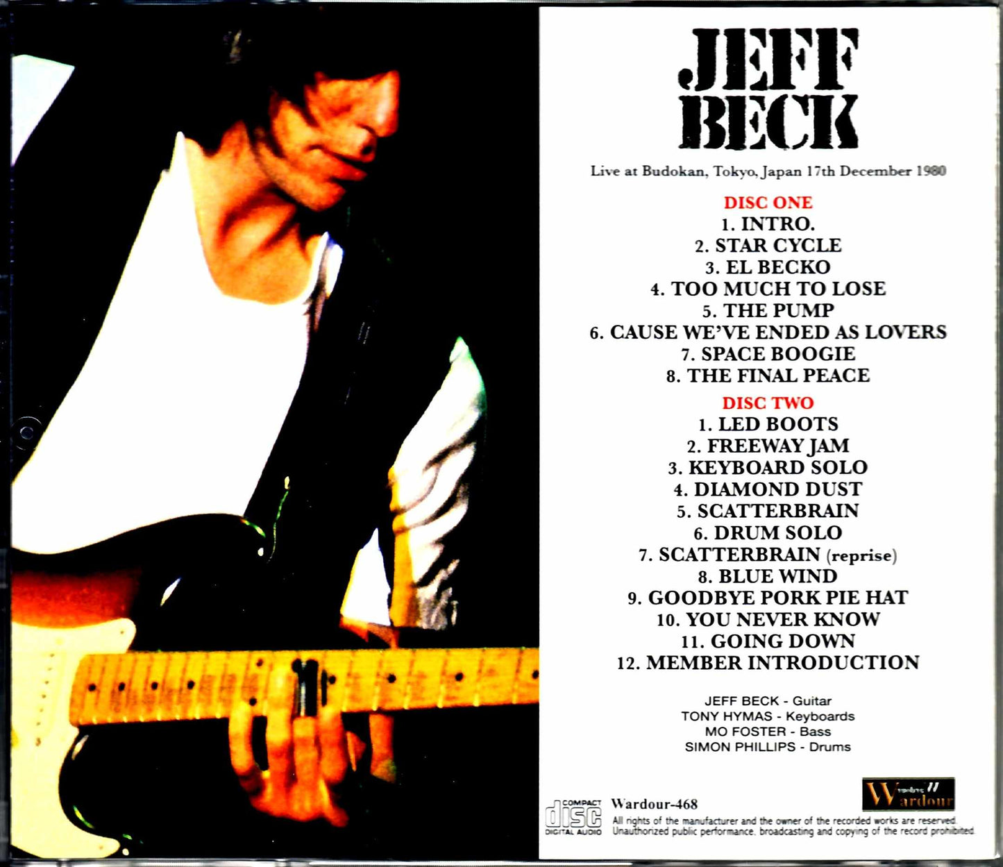 Jeff Beck/Tokyo,Japan 12.17.1980 Upgrade
