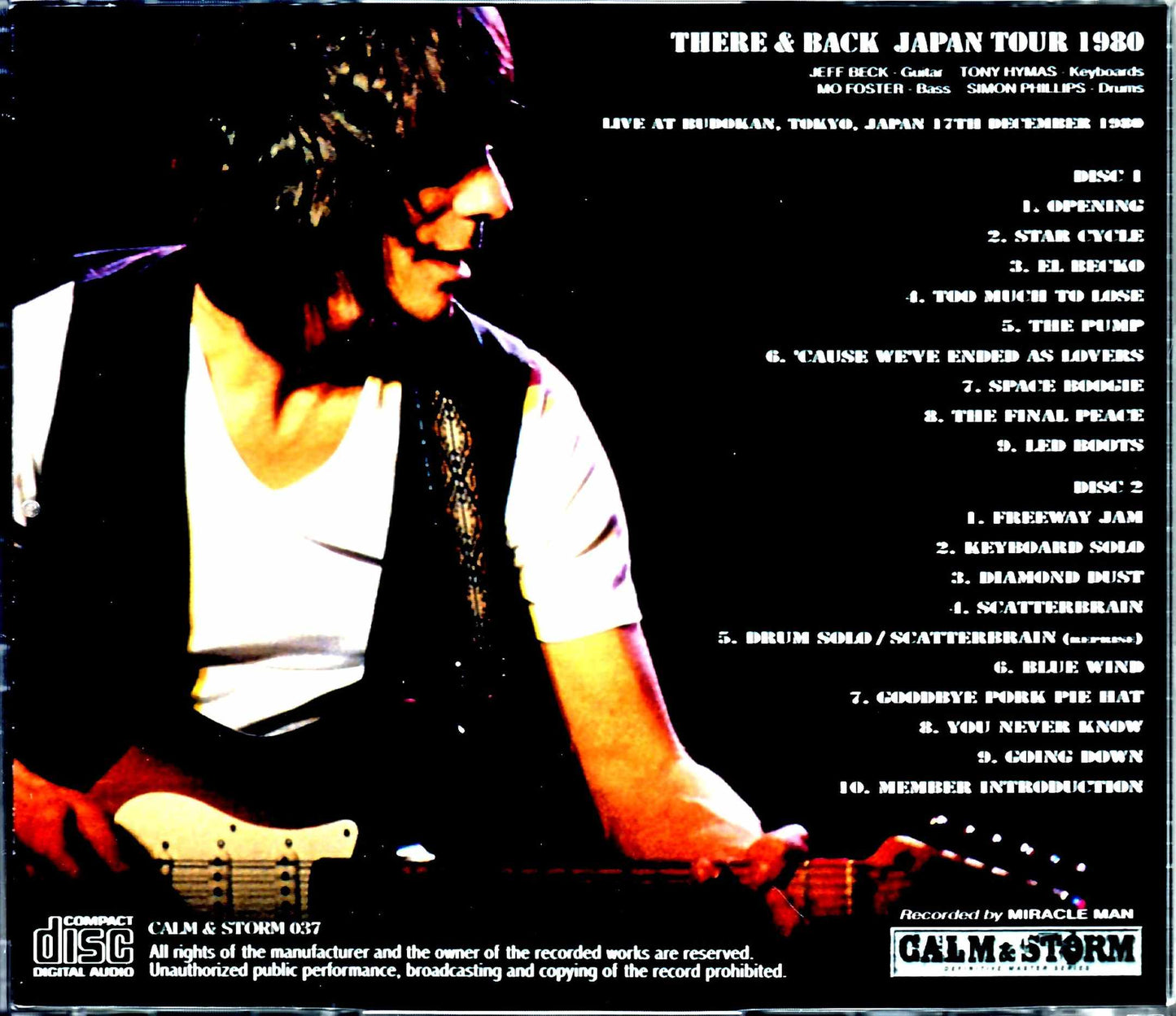 Jeff Beck/Tokyo,Japan 12.17.1980 Miracle Finger