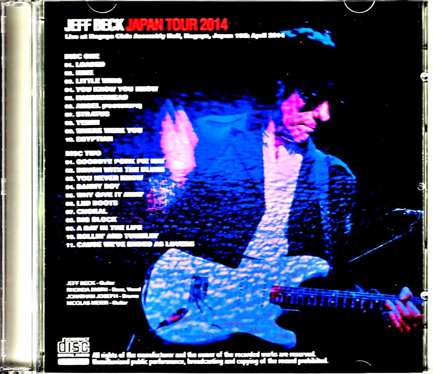 Jeff Beck/Aichi,Japan 2014