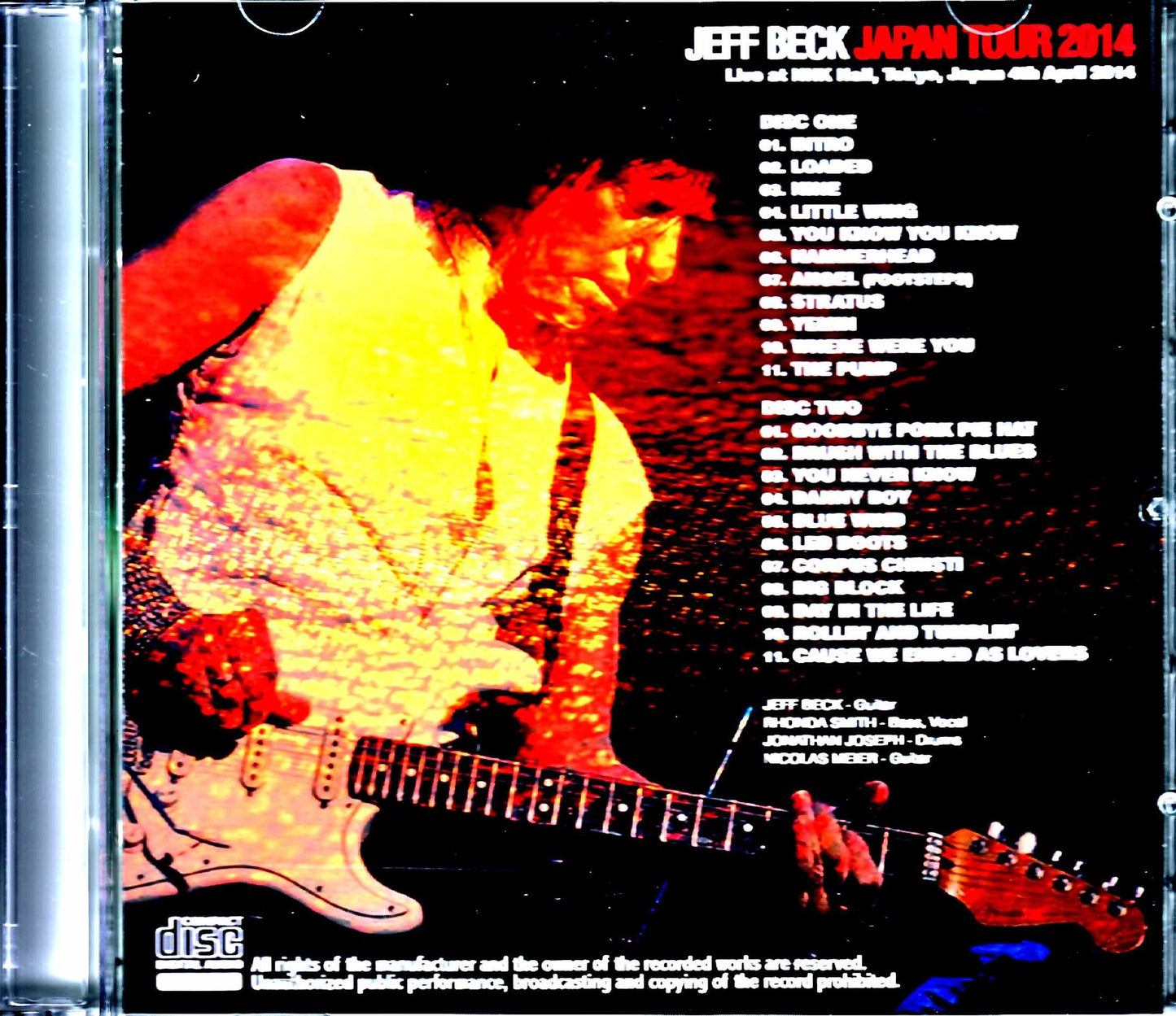 Jeff Beck/Tokyo,Japan 4.4.2014