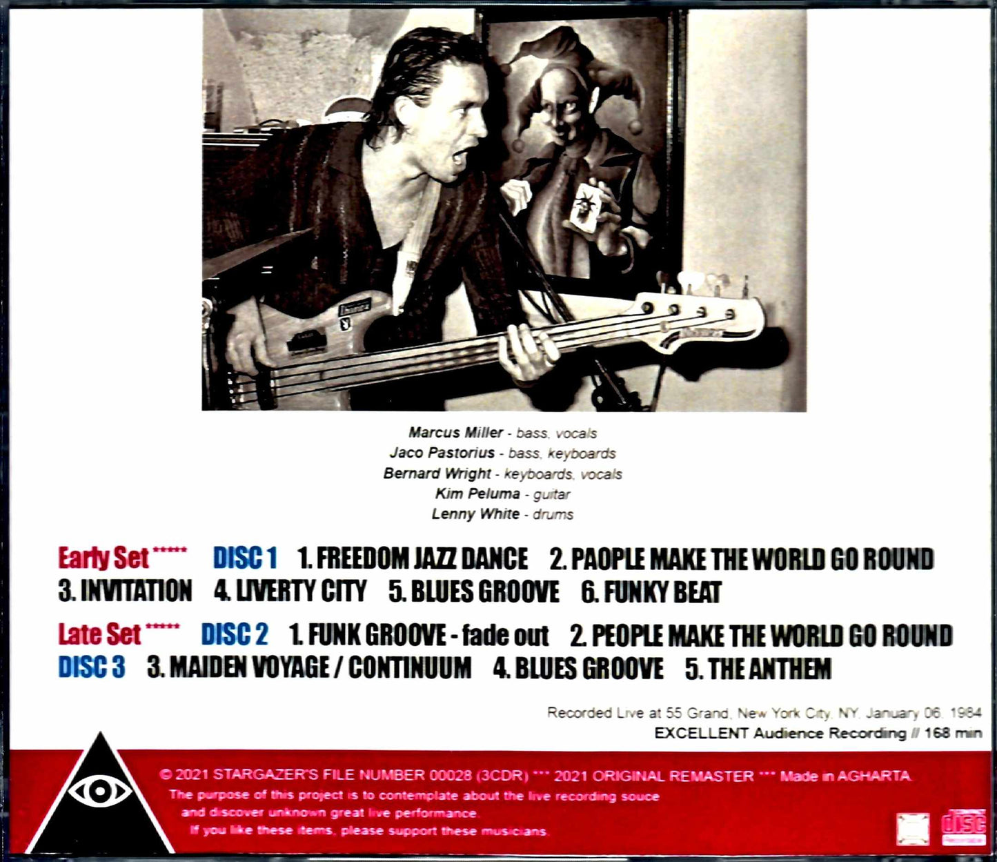 Jaco Pastorius,Marcus Miller/NY,USA 1984 2Shows