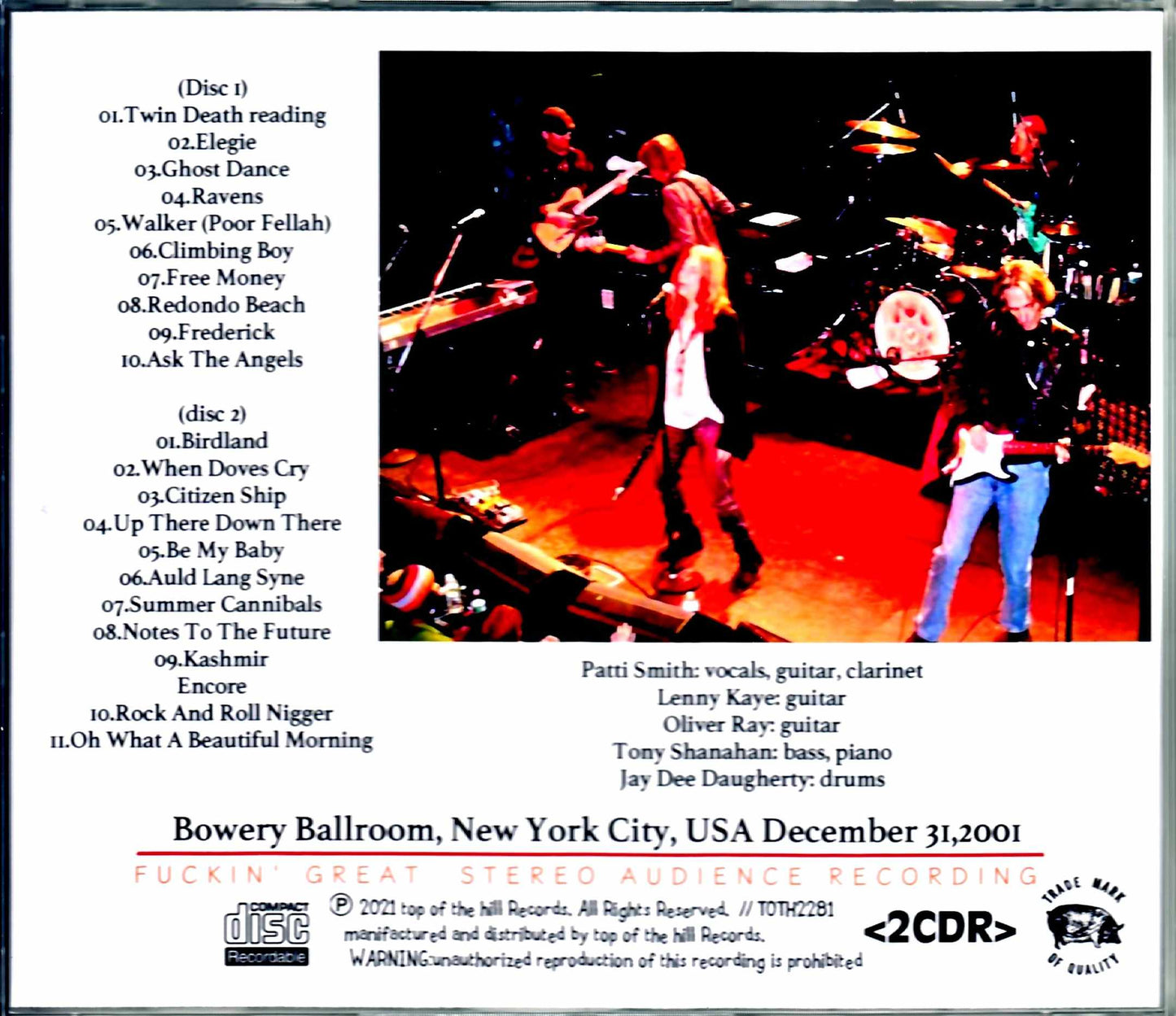 Patti Smith/NY,USA 2001