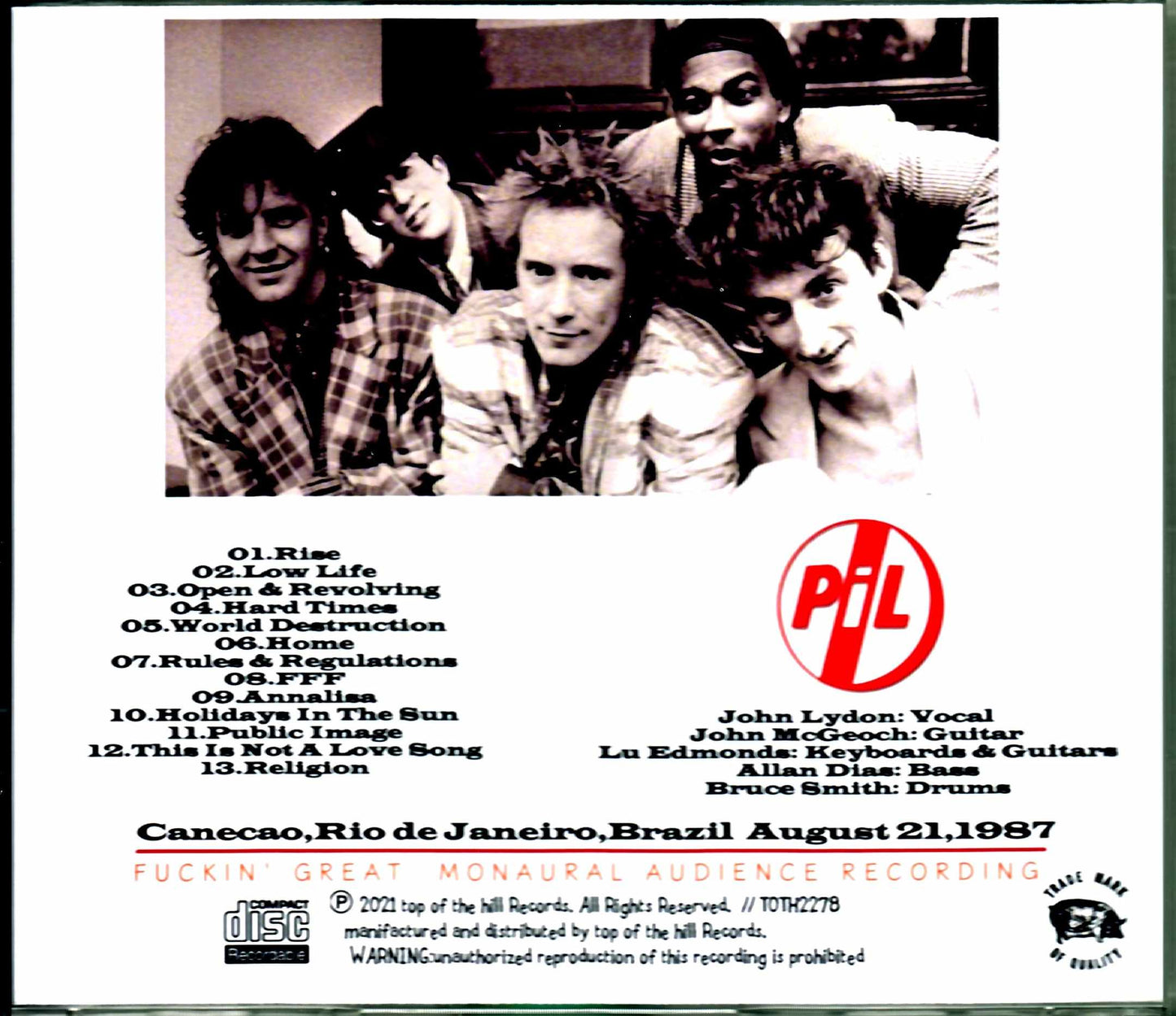 PIL Public Limited Image Public Limited Image/Brazil 1987
