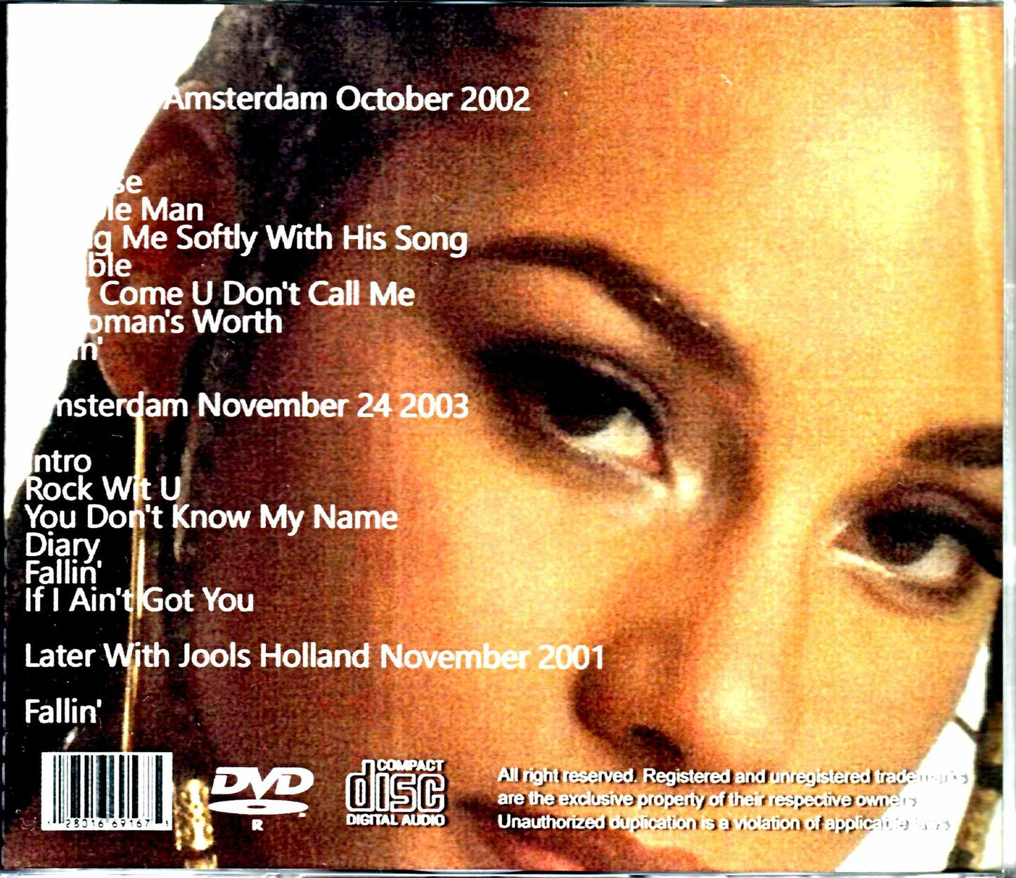 Alicia Keys/Early Rare Live Compilation 2001-2003 S & V