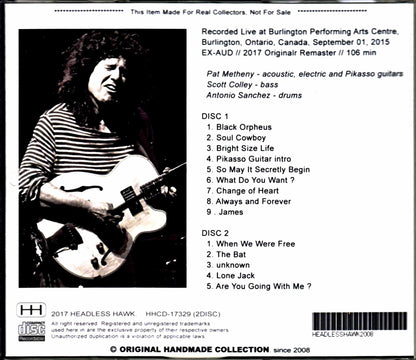 Pat Metheny Trio/Canada 2015
