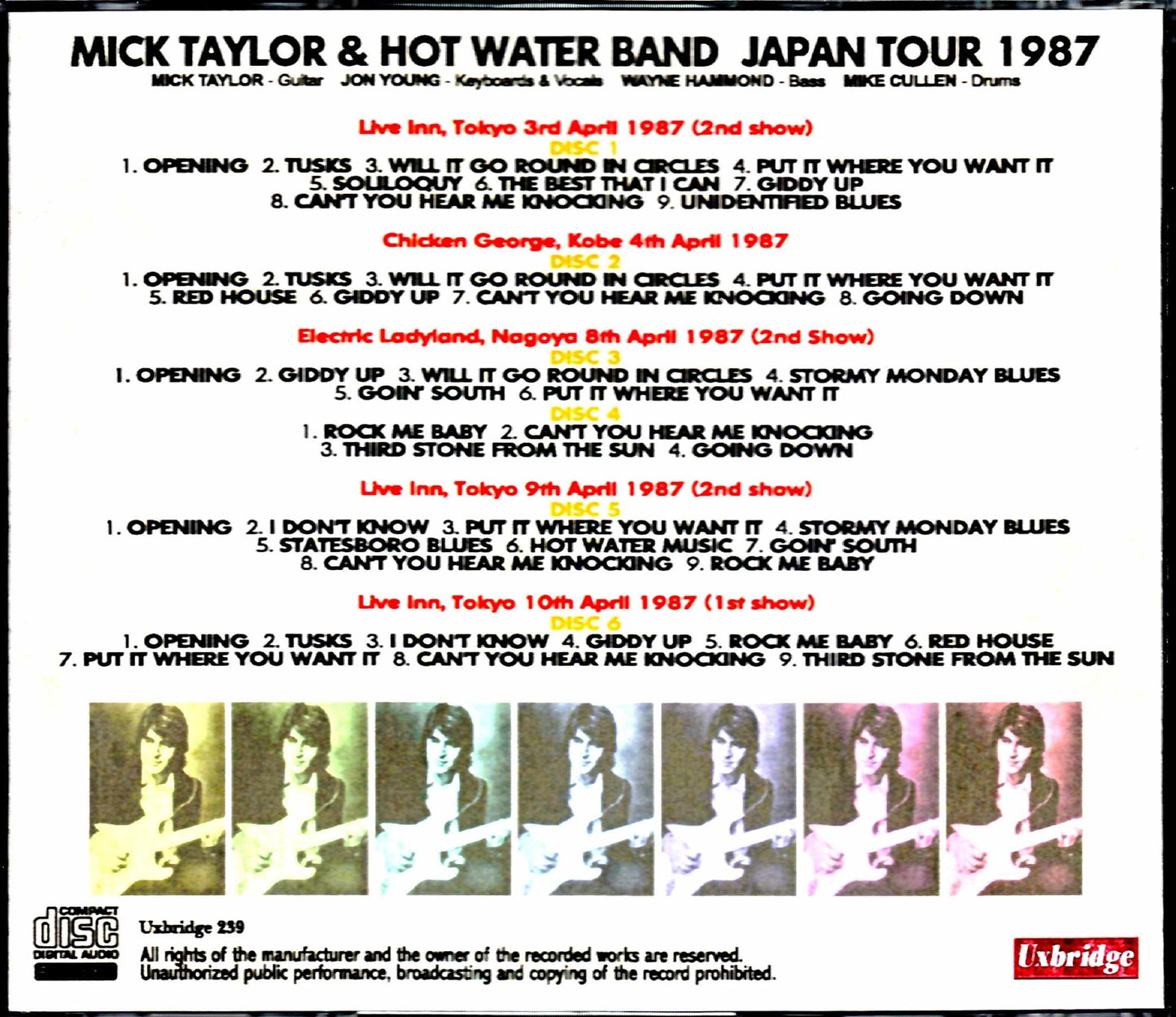 Mick Taylor/Japan Tour Collection 1987