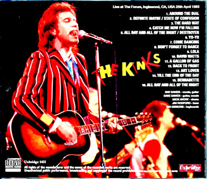 Kinks/CA,USA 1983 Mike Millard 1st Generation Tapes