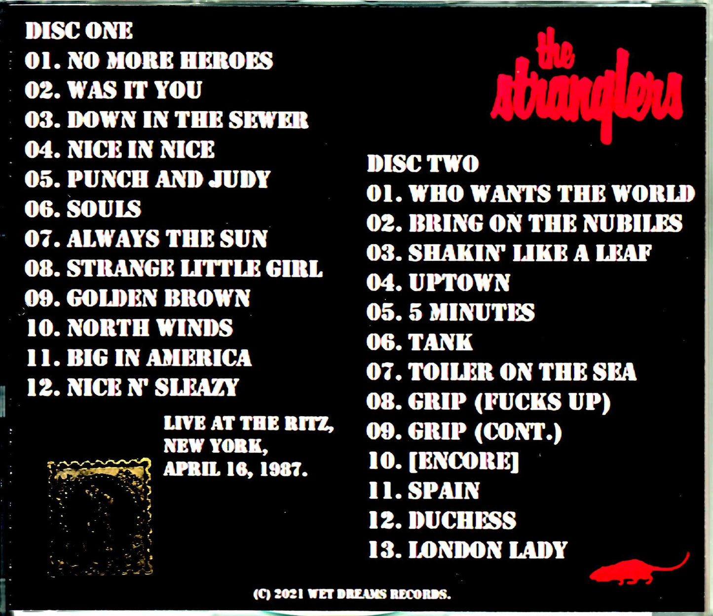 Stranglers/NY, USA 1987