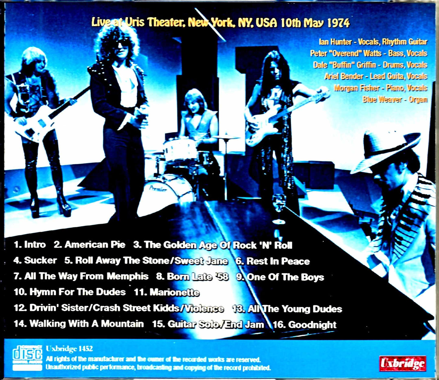 Mott the Hoople/NY, USA 1974
