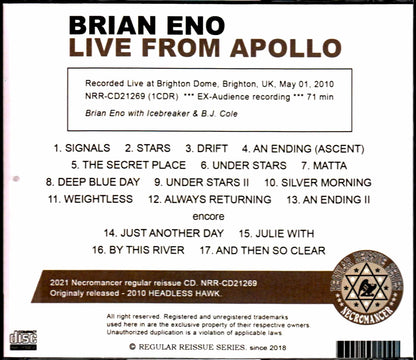 Brian Eno,BJ Cole/UK 2010