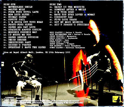 Eric Clapton/London,UK 2.19.1995