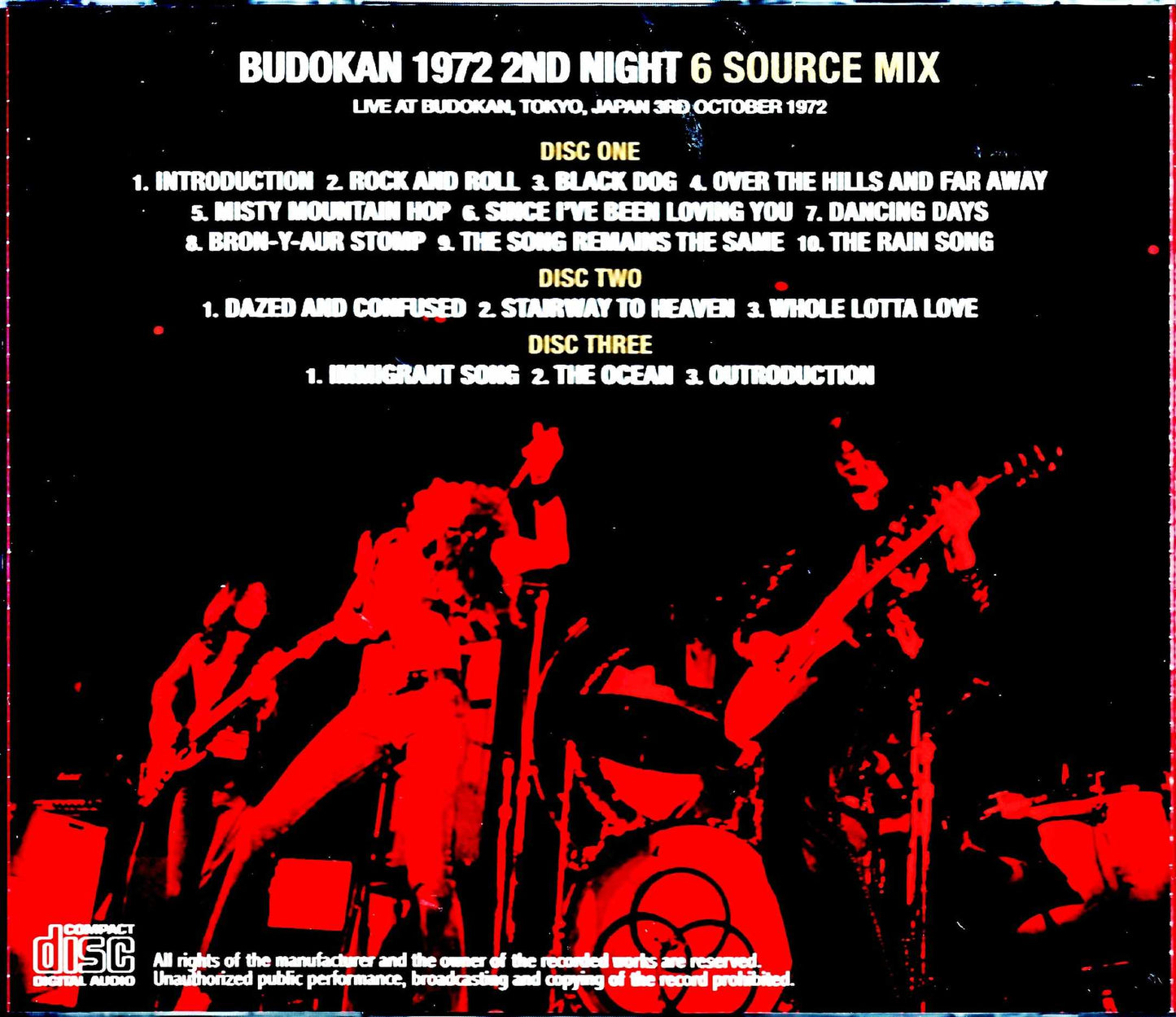 Led Zeppelin/Tokyo,Japan 10.3.1972 6source Mix