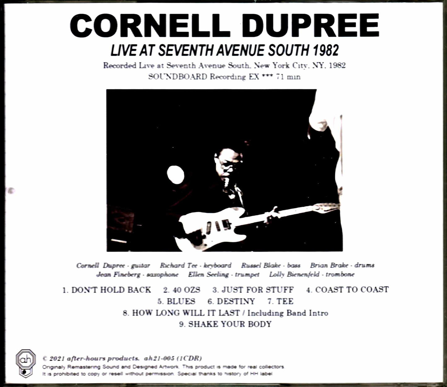 Cornell Dupree,Richard Tee/NY,USA 1982