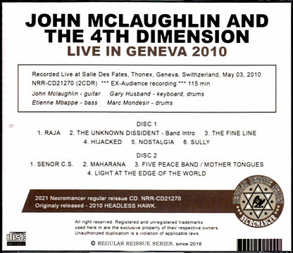 John McLaughlin and the 4th Dimension/Switzerland 2010