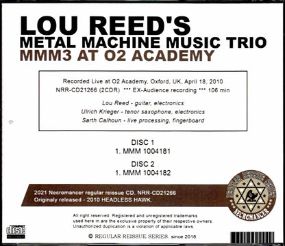 Lou Reed's Metal Machine Music Trio/UK 2010