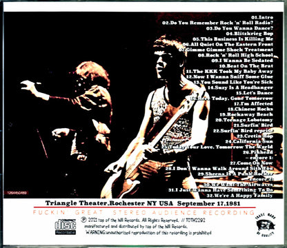 Ramones/NY,USA 1981