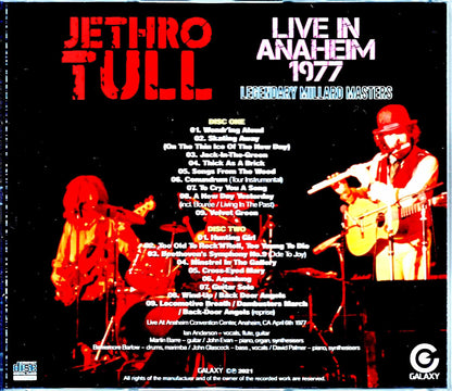 Jethro Tull/CA,USA 4.6.1977 Mike Millard Master Tapes