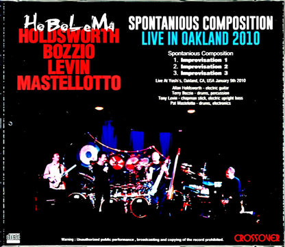 HoBoLaMa Holdsworth,Bozzio,Levin,Mastellotto/CA,USA 2010