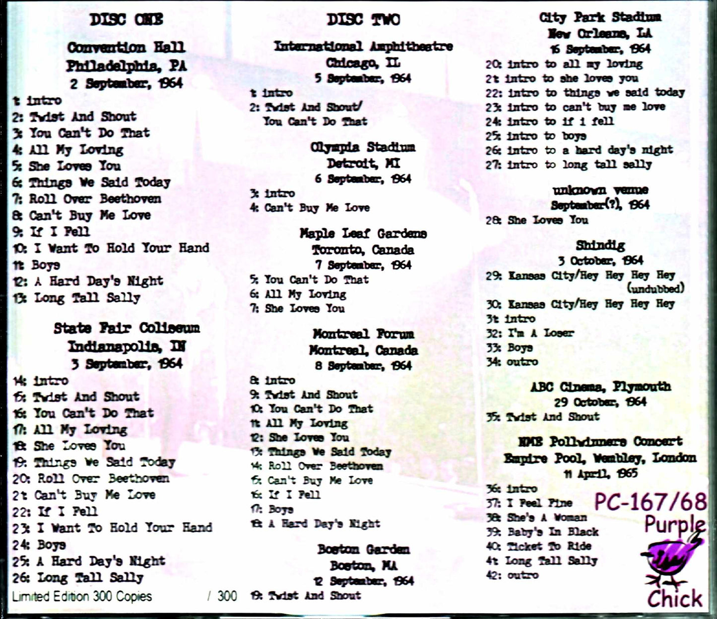 Beatles/North American Tour Collection Sep 1964 - Apr 1965