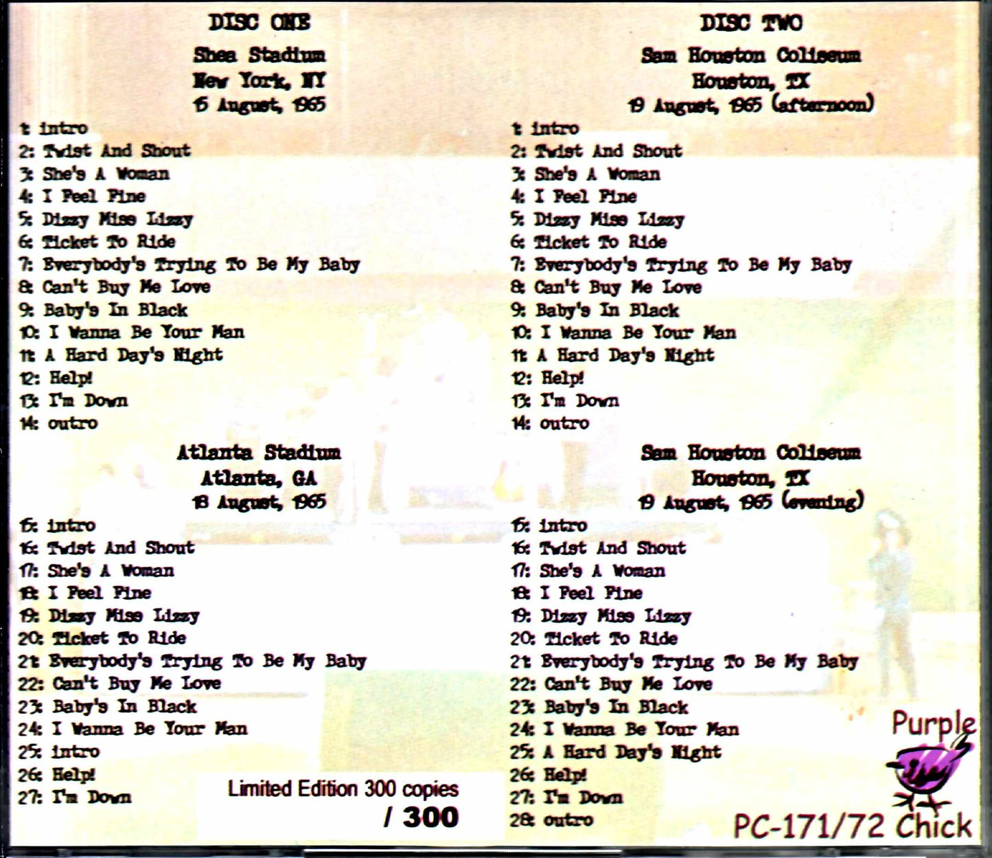 Beatles/North America Tour 1965