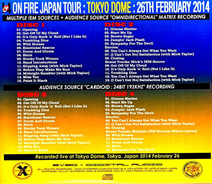 Rolling Stones/First day of Tokyo Dome performance 2014 Tokyo,Japan 2.26.2014 IEM Matrix 2Source