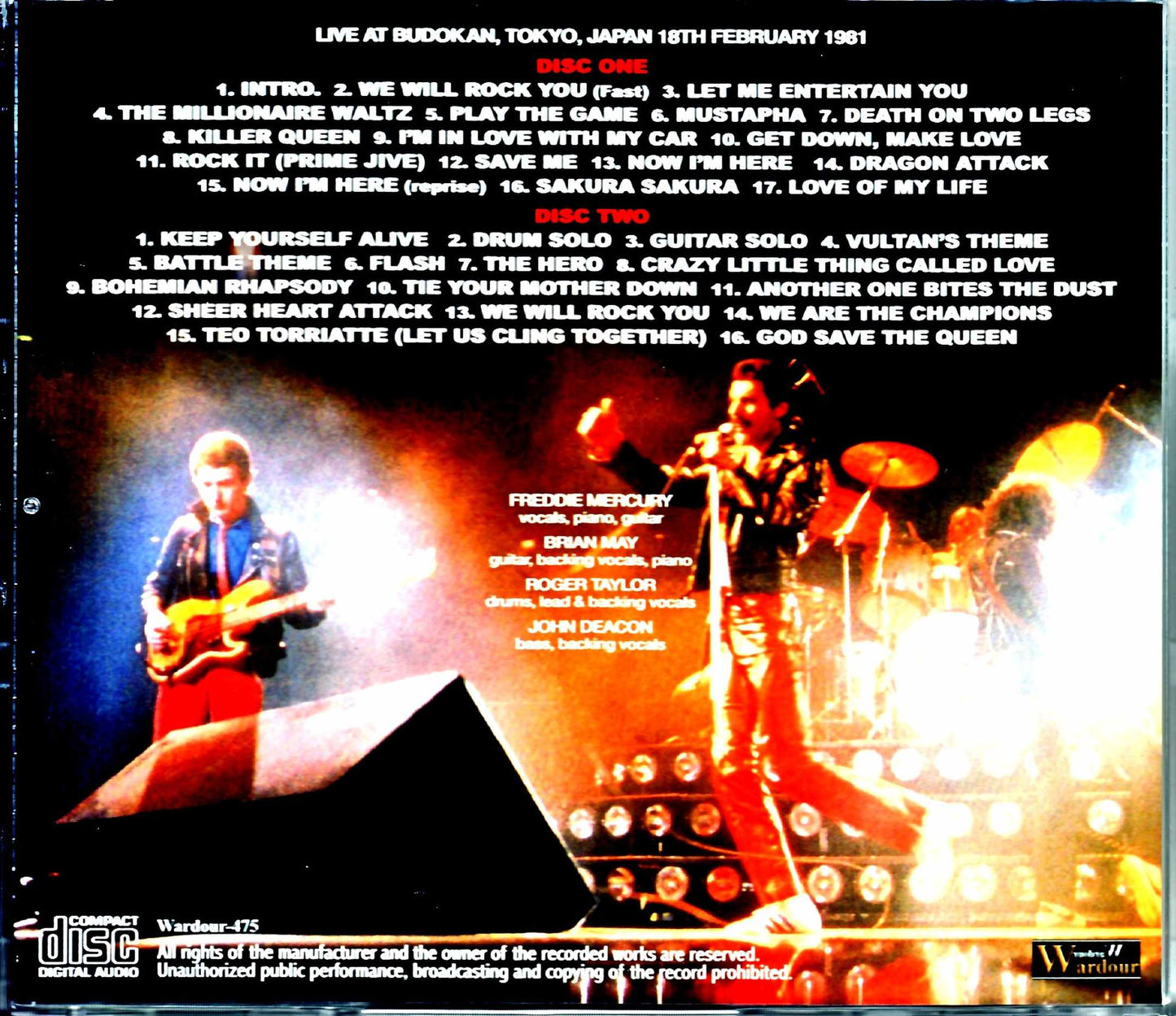 Queen/Tokyo,Japan 2.18.1981 Complete Master