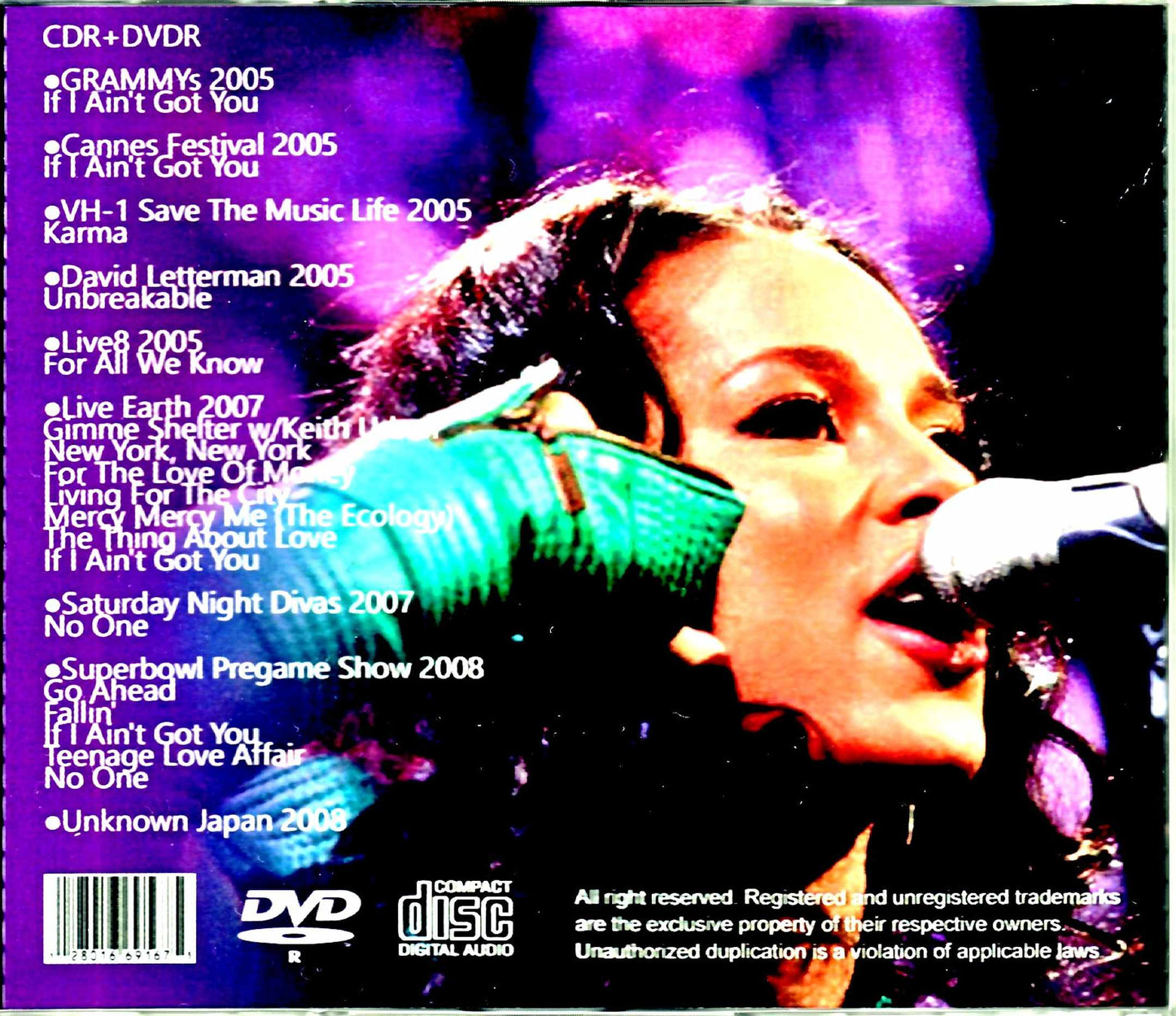 Alicia Keys/Live Compilation 2005-2008 S & V