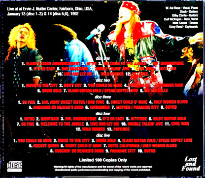 Guns N' Roses/OH,USA 1992 2Shows Complete