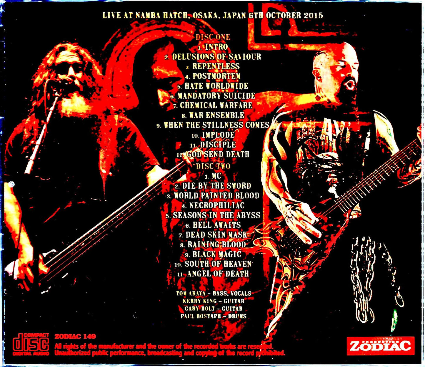 Slayer/Osaka,Japan 2015