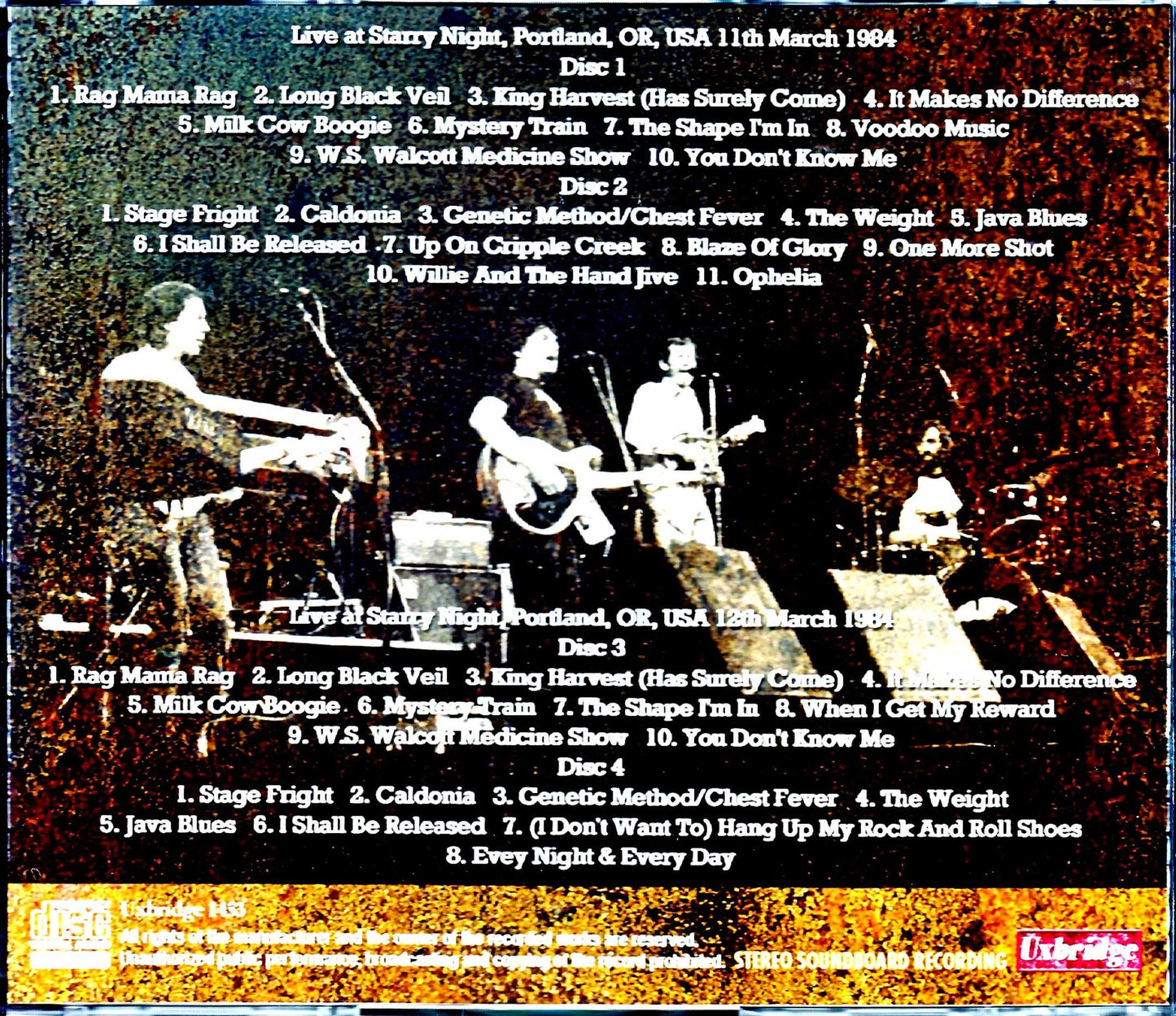 The Band/OR,USA 1984 2Days