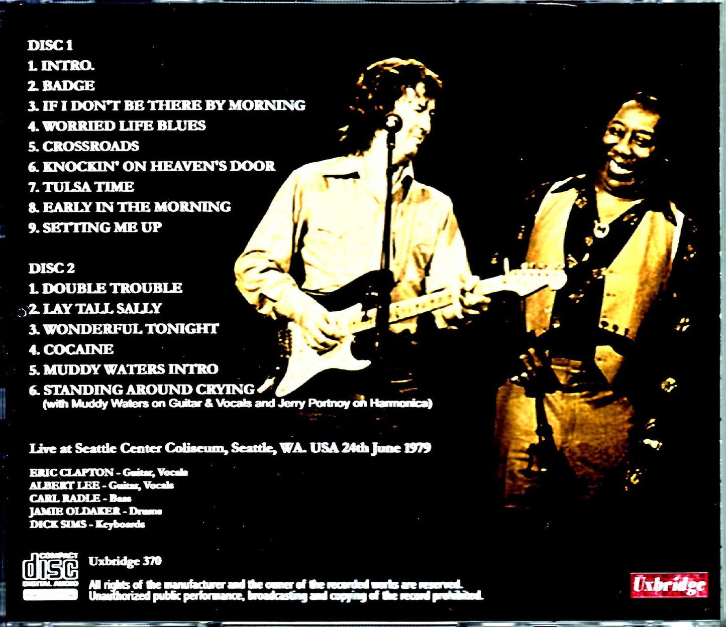 Eric Clapton/WA, USA 1979 Complete